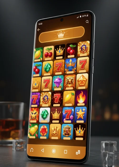 Gold Panda Casino Startseite mit einem Überblick über Spielautomaten und Bonusangebote, symbolisiert durch einen goldenen Panda und leuchtende Slots.